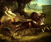 Theodore   Gericault le retour de la course oil painting artist